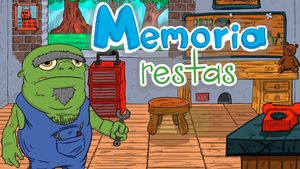 Un juego de memoria para niños para restar hasta 20 o 40